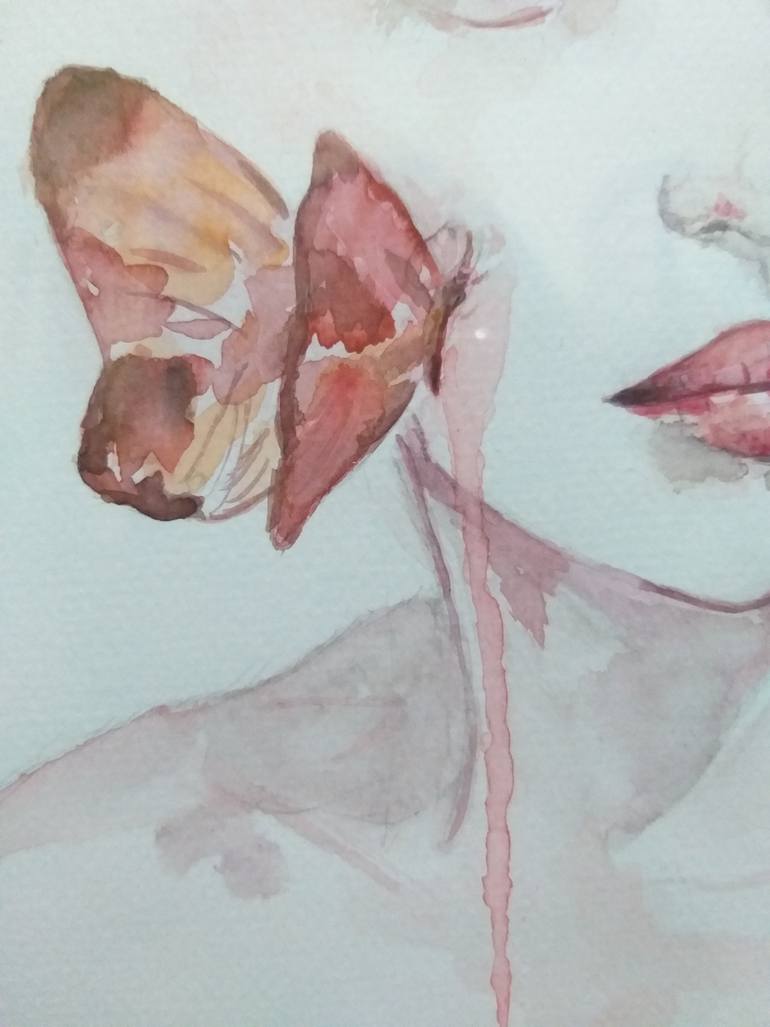 Original Expressionism People Painting by Juju X