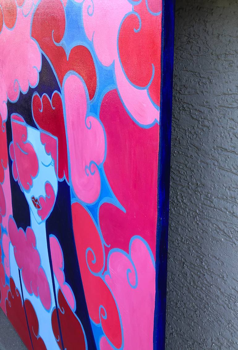 Original Abstract People Painting by Magdalena Bukowska