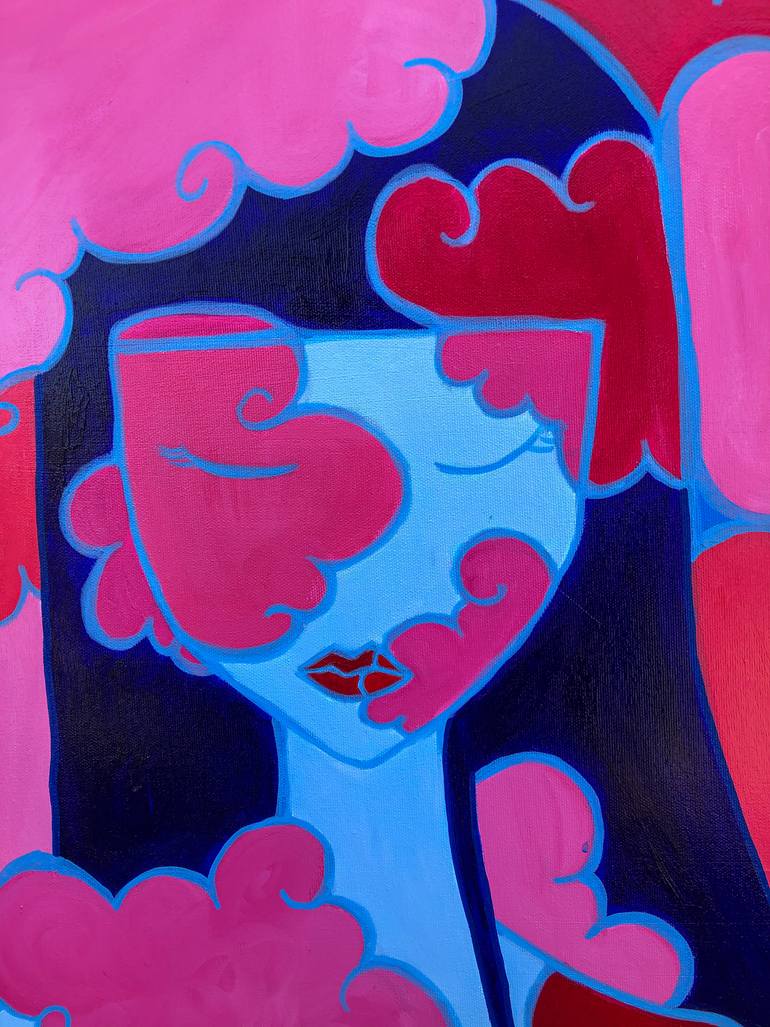 Original Abstract People Painting by Magdalena Bukowska