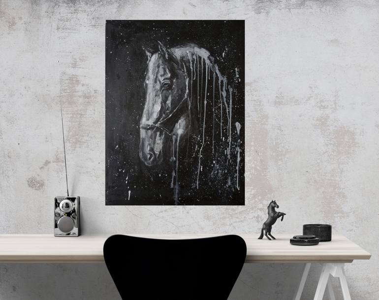 Original Expressionism Animal Painting by Iuliia Mudregel