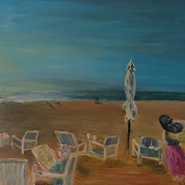 Original Beach Painting by Anna Deroode
