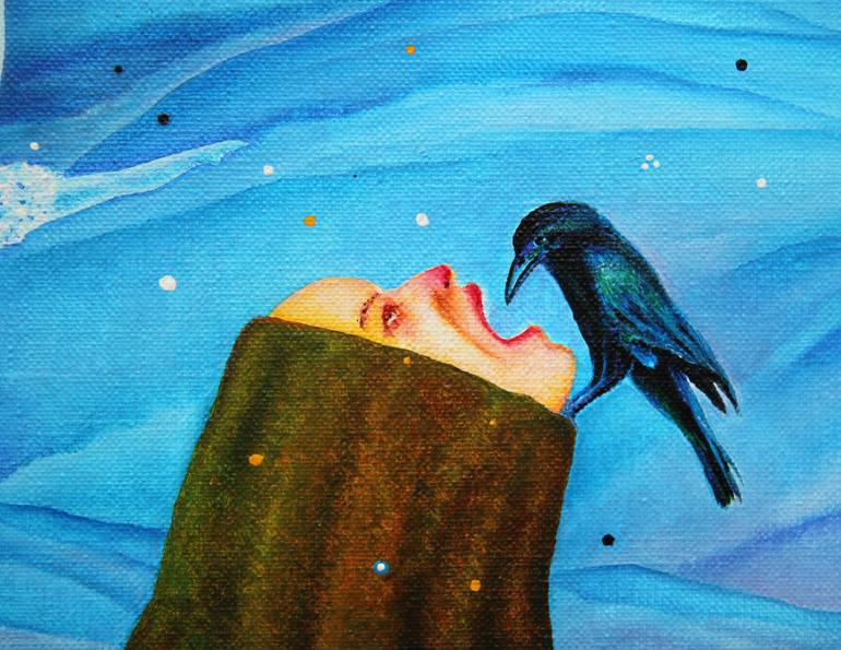 Original Folk Nature Painting by Igor Pose