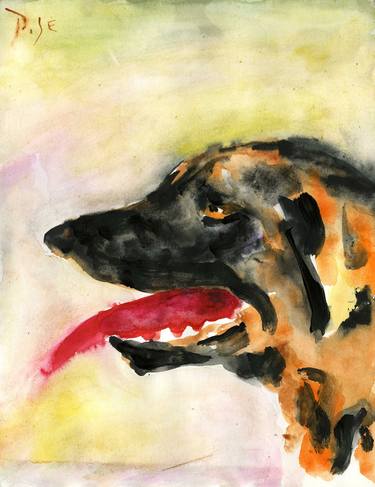 Original Portraiture Dogs Paintings by Igor Pose