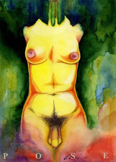 Original Art Deco Erotic Paintings by Igor Pose