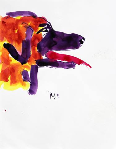 Original Expressionism Dogs Paintings by Igor Pose