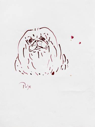 Original Pop Art Dogs Drawings by Igor Pose