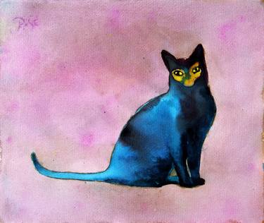 Original Folk Cats Paintings by Igor Pose