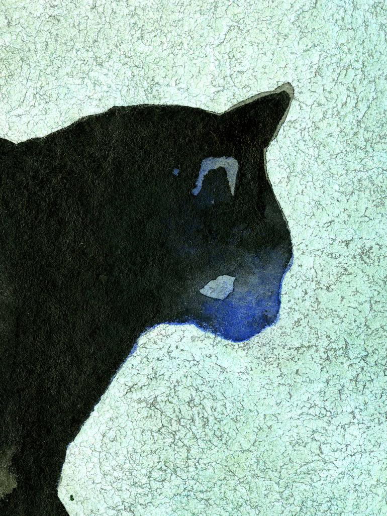 Original Expressionism Cats Painting by Igor Pose