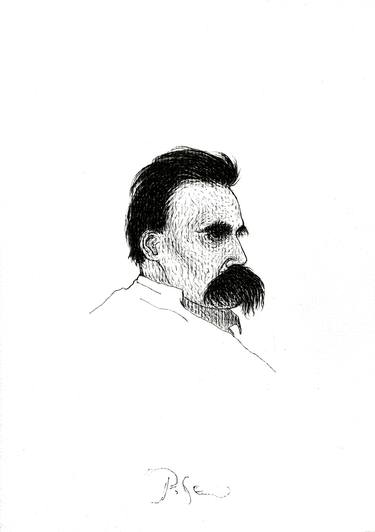 Portrait of Friedrich Nietzsche thumb