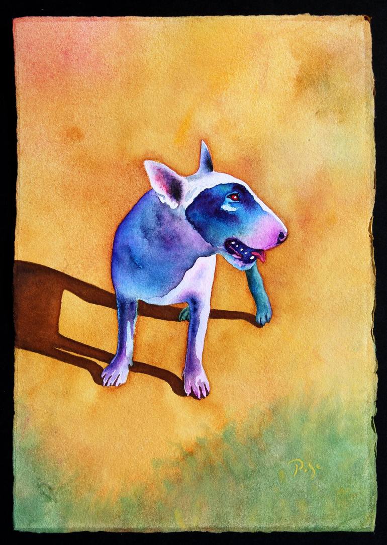 Original Documentary Dogs Painting by Igor Pose