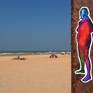 The sticker. Ostende beach. Summer 2021