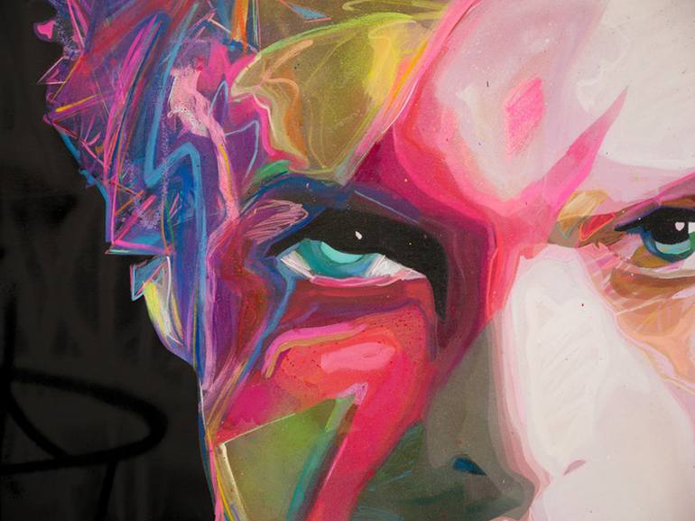 Original Pop Art People Painting by Zinah Zumorito