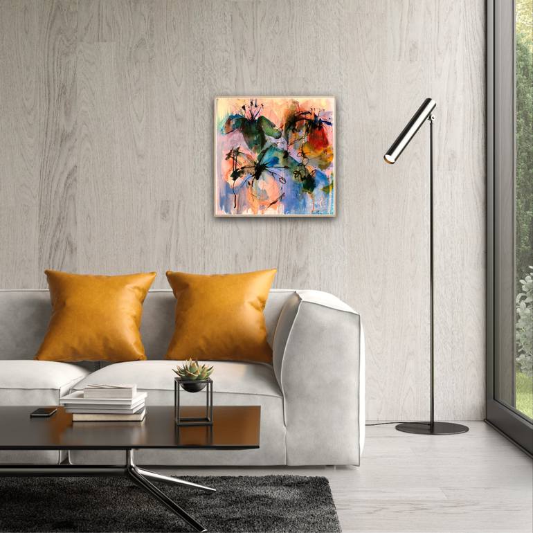 Original Expressionism Floral Painting by Hemali Modha
