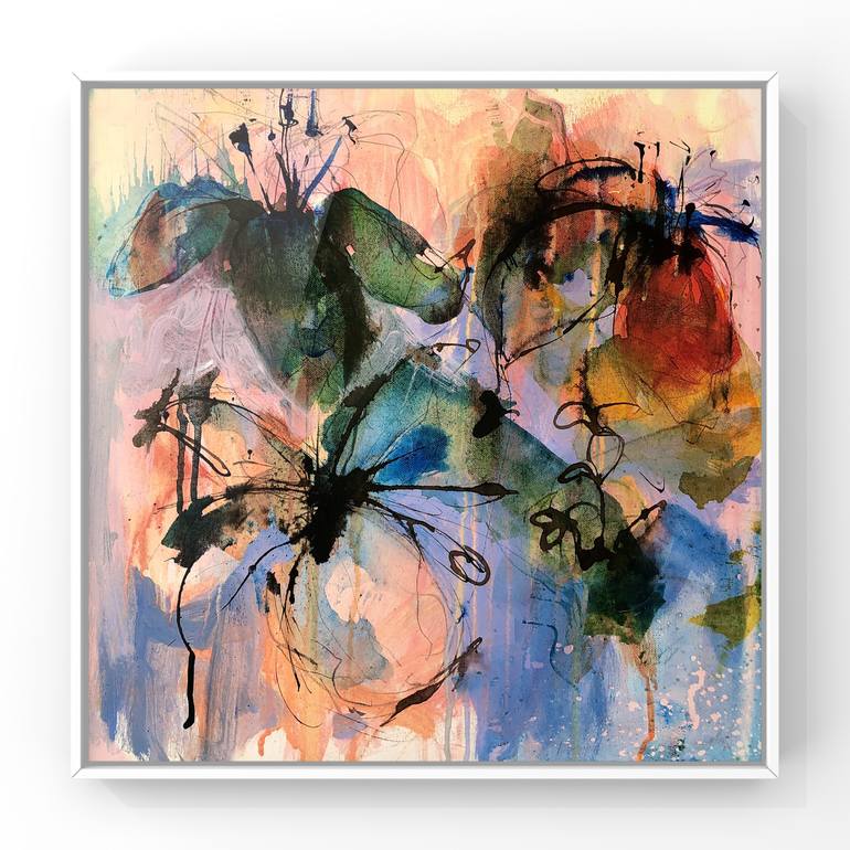 Original Expressionism Floral Painting by Hemali Modha