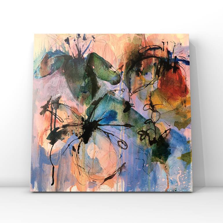 Original Expressionism Floral Painting by Hemali Modha