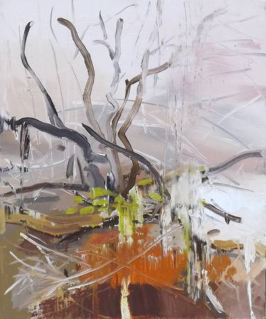 Original Abstract Nature Paintings by Ander Gomez San Jorge