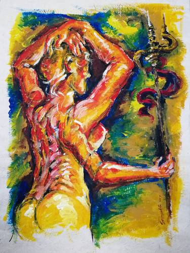 Original Expressionism Women Paintings by Sanyukta Shrestha