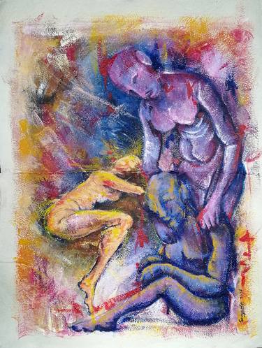 Original Expressionism Love Paintings by Sanyukta Shrestha