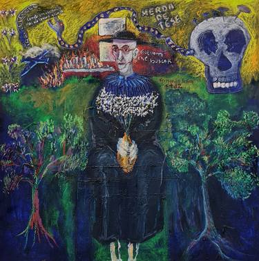 Original Expressionism Mortality Paintings by Antonio Vargas