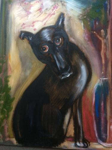Print of Fine Art Dogs Paintings by Stephen Phillips