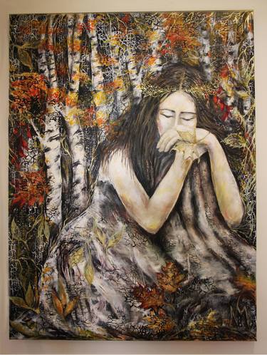 Oil Painting .Silence of Autumn. thumb
