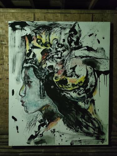 Original Abstract Women Paintings by Hari Nugroho