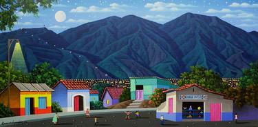Print of Folk Landscape Paintings by Arnaldo Gonzalez Leon