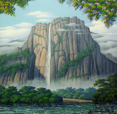 Print of Landscape Paintings by Arnaldo Gonzalez Leon