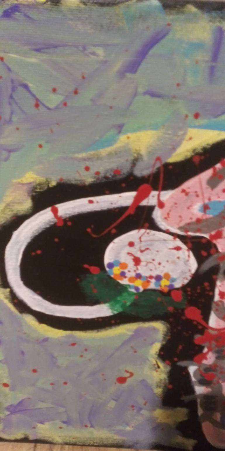 Original Abstract Expressionism Abstract Painting by Meagan Barnes