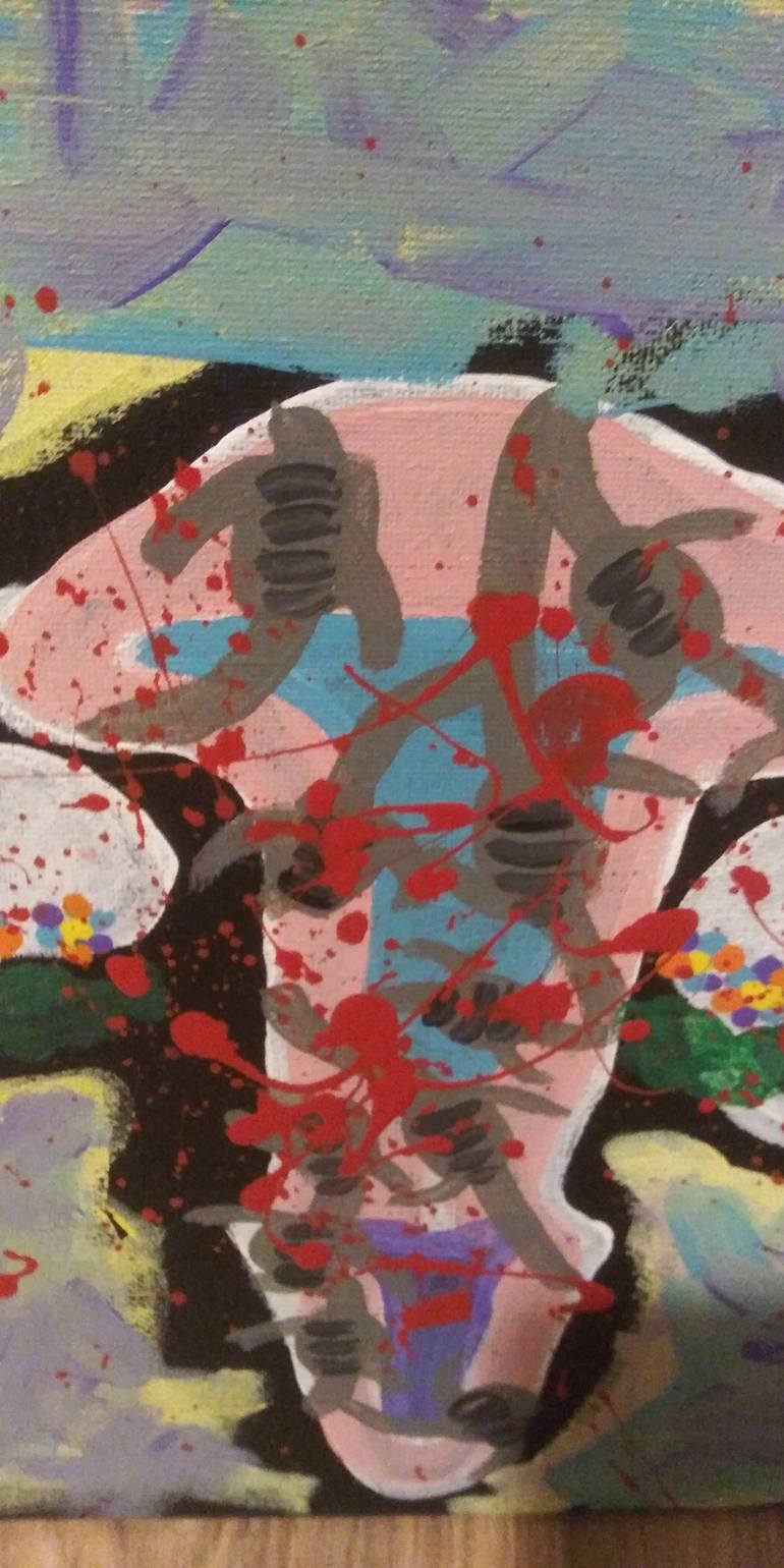 Original Abstract Expressionism Abstract Painting by Meagan Barnes