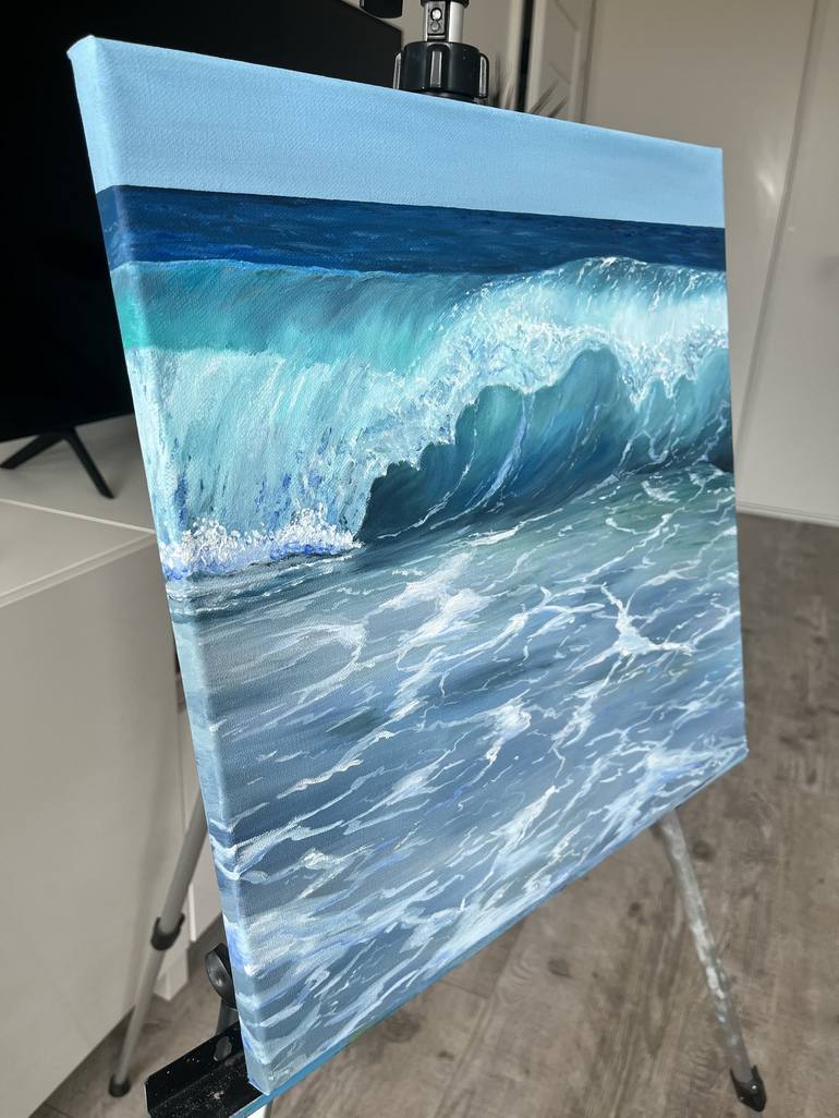 Original Photorealism Seascape Painting by Inna Mart