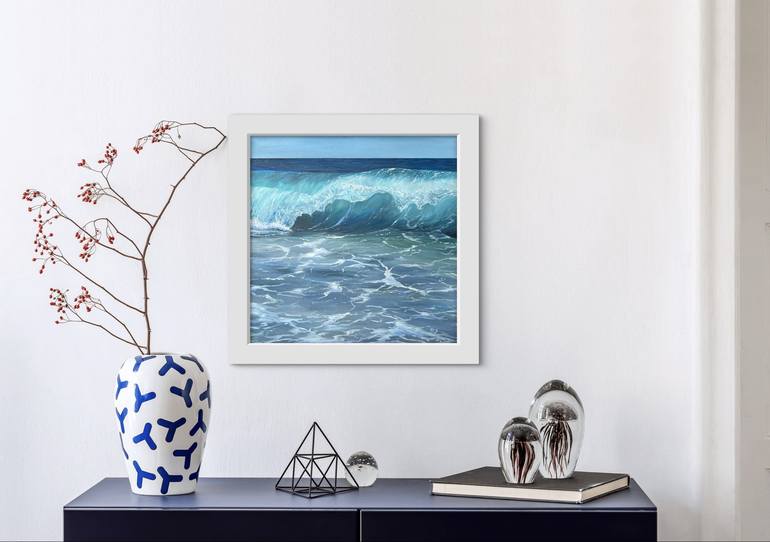 Original Photorealism Seascape Painting by Inna Mart