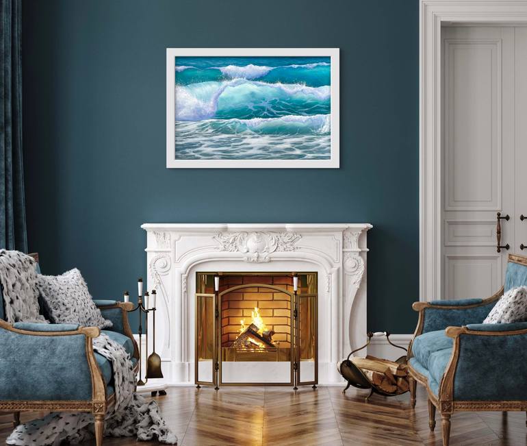 Original Photorealism Seascape Painting by Inna Mart