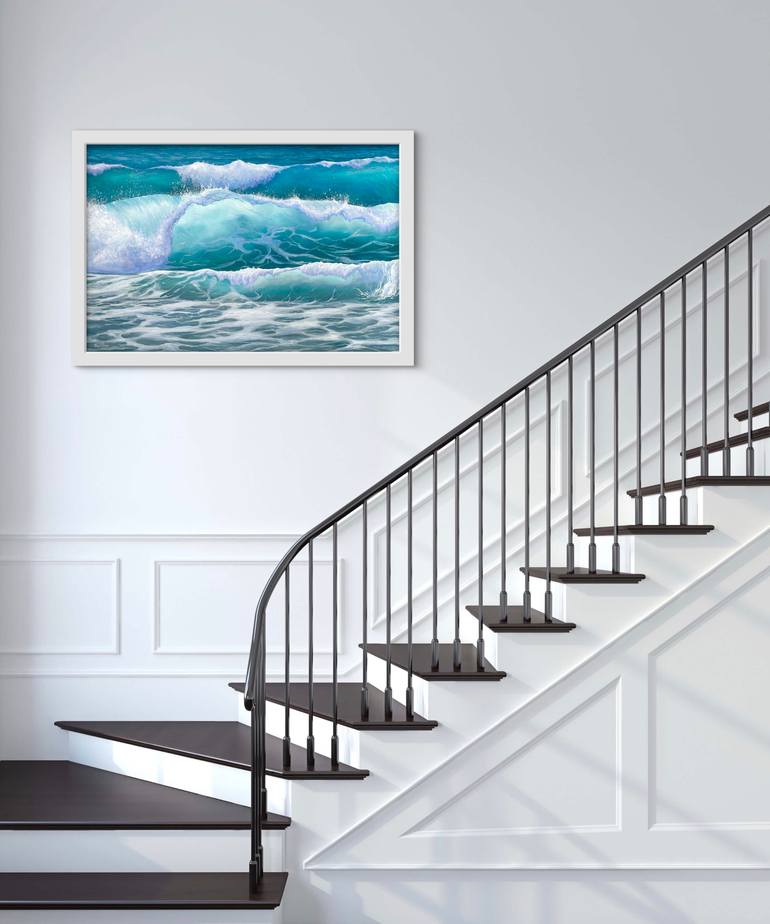 Original Photorealism Seascape Painting by Inna Mart
