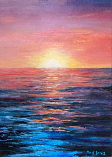 Original Abstract Seascape Paintings by Inna Mart