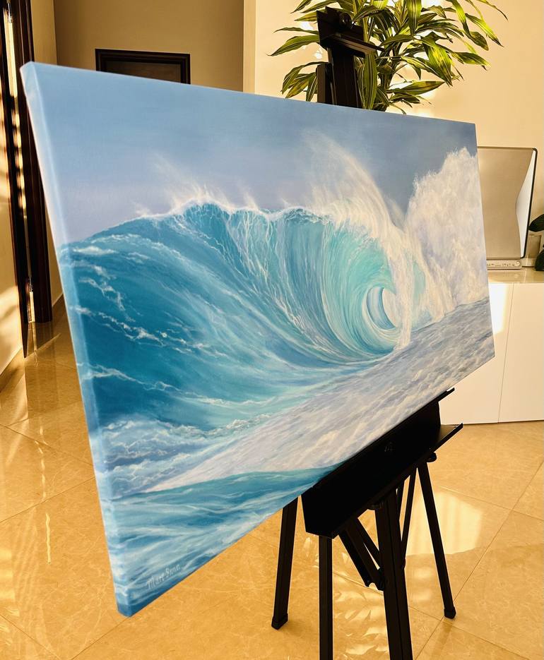 Original Photorealism Seascape Painting by Inna Mart