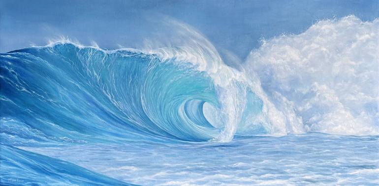 Original Photorealism Seascape Painting by Inna Mart