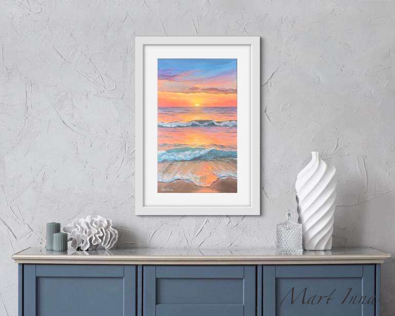 Original Photorealism Seascape Painting by Inna Mart