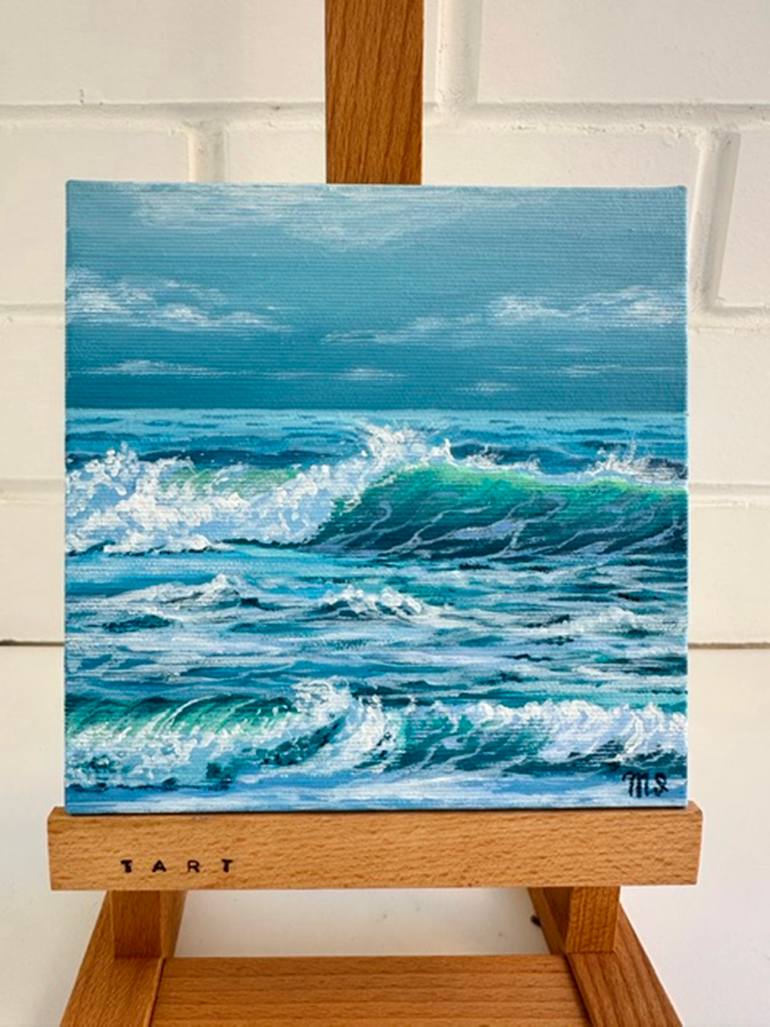 Original Photorealism Seascape Painting by Inna Mart