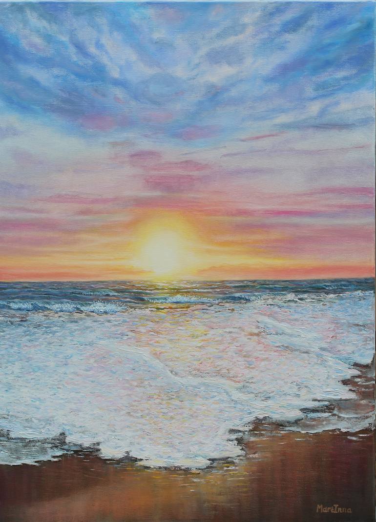 Large seascape oil painting Painting by Inna Mart | Saatchi Art