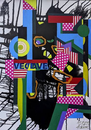 Original Contemporary Abstract Mixed Media by Yuriy Zadorozhnyy