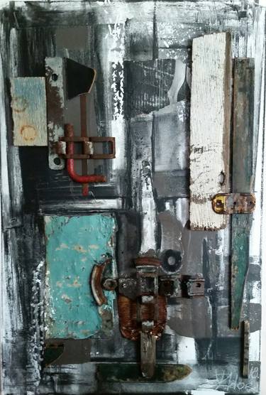 Original Impressionism Abstract Collage by Yuriy Zadorozhnyy
