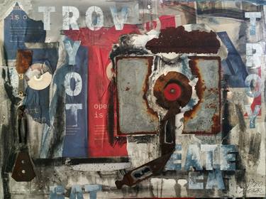 Original Abstract Expressionism Abstract Collage by Yuriy Zadorozhnyy