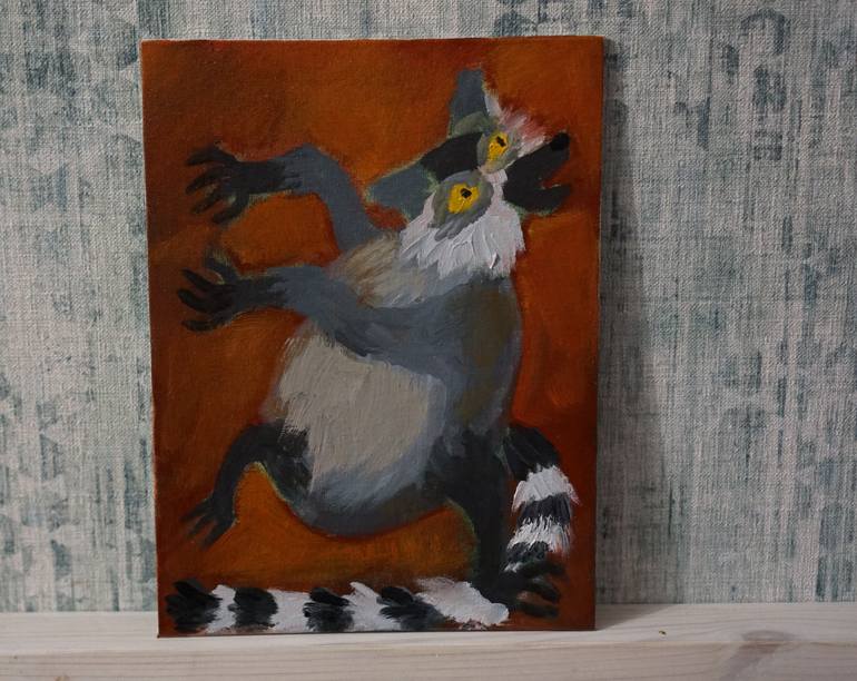 Original Expressionism Animal Painting by Lana Mironova