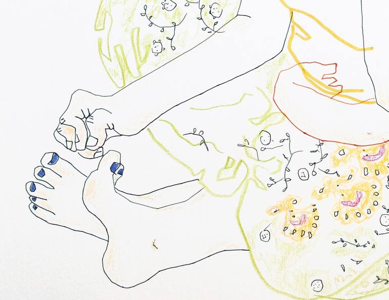Original Figurative People Drawing by Sonia Esplugas