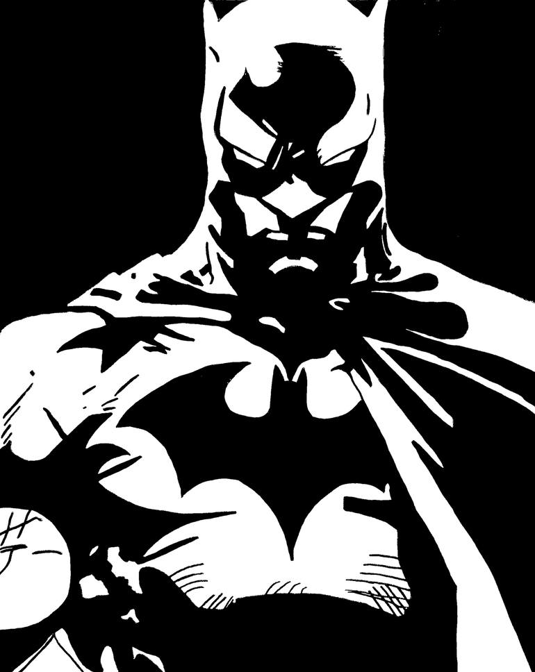 Introducir 71+ imagen batman black and white art