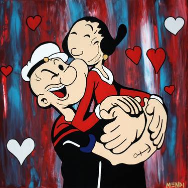 Print of Fine Art Cartoon Paintings by MENDI ART