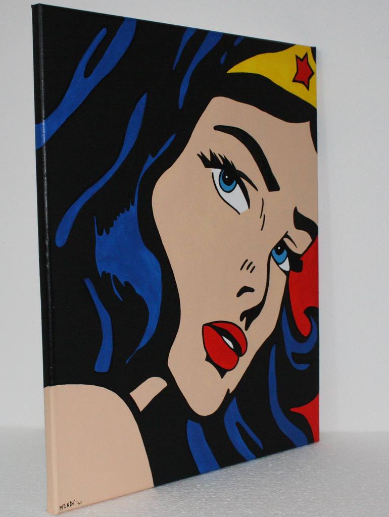 Original Illustration Comics Painting by Mendi Art