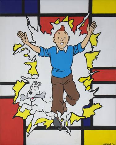 Tintin - Mondrian / Kuifje - Mondriaan thumb