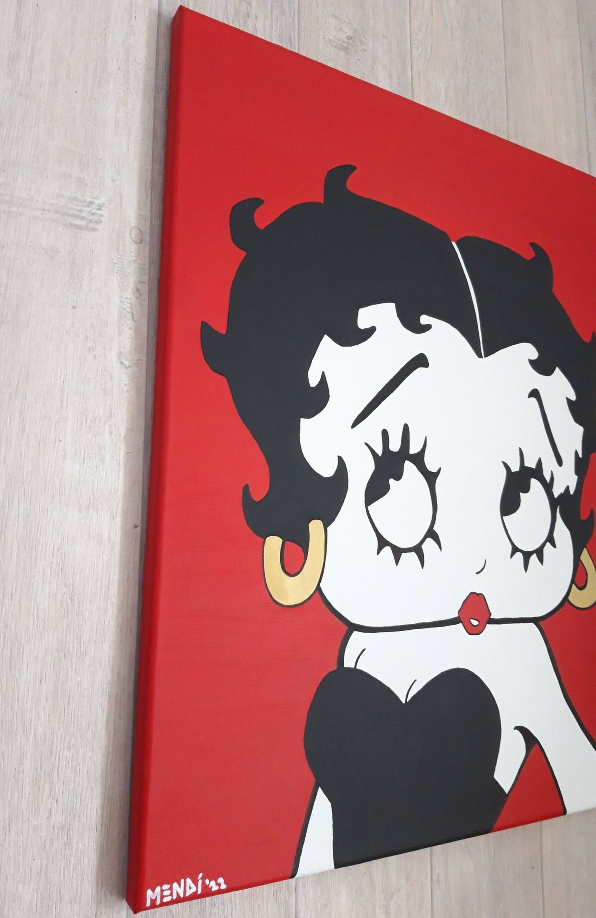 Betty Boop - Pop art painting Painting by MENDI ART | Saatchi Art